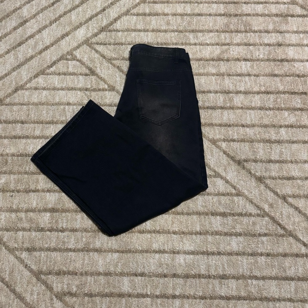 Black Wide-Leg Jeans - Picture 3 of 5